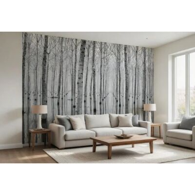 Genius Black White Wallpaper Mural 151x102inch Home Interior, Office Forest Photo Wall Genius Black White Wallpaper Mural 151x102inch Home Interior, Office Forest Photo Wall