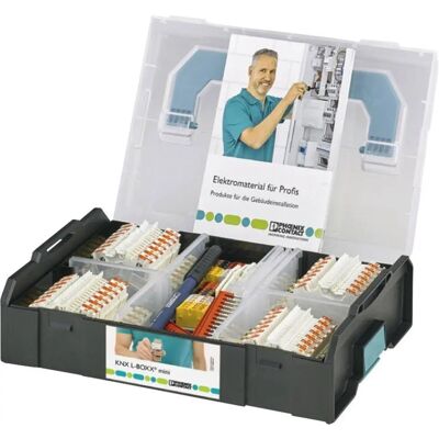 Phoenix Contact KNX Sortimo L-BOXX MINI Anschlussklemme - 2 Ebenen, 0,14-1,5mm², Weiß - Klemmenblock Phoenix Contact KNX Sortimo L-BOXX MINI Anschlussklemme - 2 Ebenen, 0,14-1,5mm², Weiß - Klemmenblock