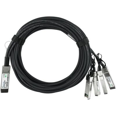 Câble en fibre optique BlueOptics X4DACBL5 5m QSFP à 4xSFP+ - InfiniBand - Publicité Câble en fibre optique BlueOptics X4DACBL5 5m QSFP à 4xSFP+ - InfiniBand - Publicité