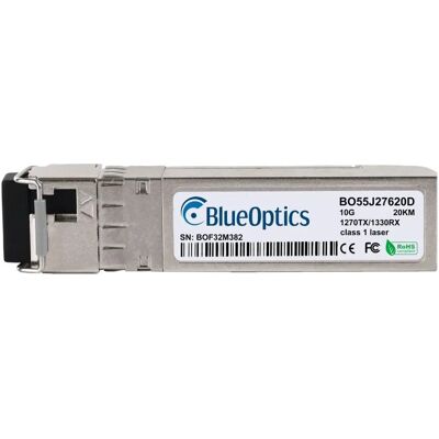 BlueOptics BO55J27620D - Glasfaser SFP+ Transceiver - 10G - Silber BlueOptics BO55J27620D - Glasfaser SFP+ Transceiver - 10G - Silber