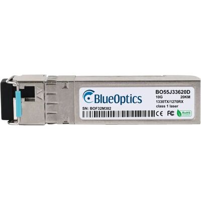 BlueOptics BO55J33620D - Glasfaser SFP+ Netzwerktransceiver - 10GBASE-BX-D, 20KM BlueOptics BO55J33620D - Glasfaser SFP+ Netzwerktransceiver - 10GBASE-BX-D, 20KM