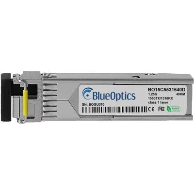 BlueOptics MGBIC-BX40-D-EN - 40 km, 1550 nm, Monomode, DDM, Transceiver réseau - Publicité BlueOptics MGBIC-BX40-D-EN - 40 km, 1550 nm, Monomode, DDM, Transceiver réseau - Publicité