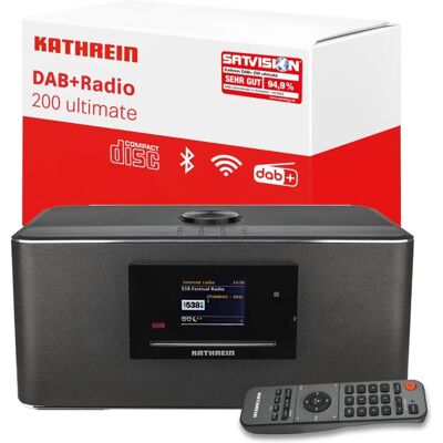 Kathrein DAB+200 ultimate System radiowy - Internet, Bluetooth, CD, FM, DAB+ Kathrein DAB+200 ultimate System radiowy - Internet, Bluetooth, CD, FM, DAB+