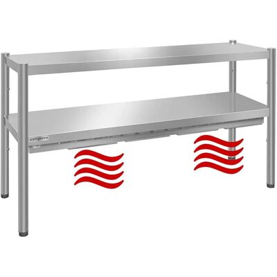 GGM Gastro Infrarood Verwarmtafel - Premium, 2 verdiepingen, 1600x370mm - Zilver GGM Gastro Infrarood Verwarmtafel - Premium, 2 verdiepingen, 1600x370mm - Zilver