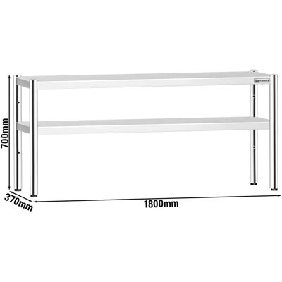 GGM Gastro - Bovenste plank PREMIUM - 1800x370mm GGM Gastro - Bovenste plank PREMIUM - 1800x370mm