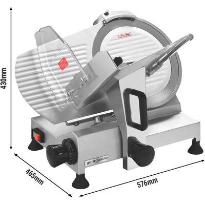 GGM Gastro - VleesSnijmachine - 250 Watt - Zilver GGM Gastro - VleesSnijmachine - 250 Watt - Zilver