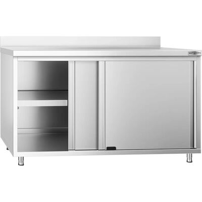 GGM Gastro - Model PREMIUM - RVS Werkkast - 1400x700mm - Schuifdeuren GGM Gastro - Model PREMIUM - RVS Werkkast - 1400x700mm - Schuifdeuren