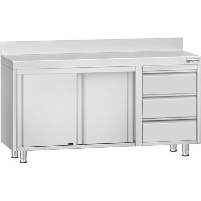 GGM Gastro ECO Werkmeubel - 1400x700mm, 3 lades, Zilver GGM Gastro ECO Werkmeubel - 1400x700mm, 3 lades, Zilver
