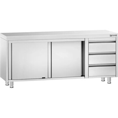 GGM Gastro PREMIUM 2000x600mm - 3 lades rechts - Werkkast GGM Gastro PREMIUM 2000x600mm - 3 lades rechts - Werkkast
