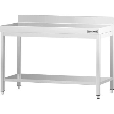 GGM Gastro - RVS Werktafel - 1200x600mm - PREMIUM - Zilver GGM Gastro - RVS Werktafel - 1200x600mm - PREMIUM - Zilver