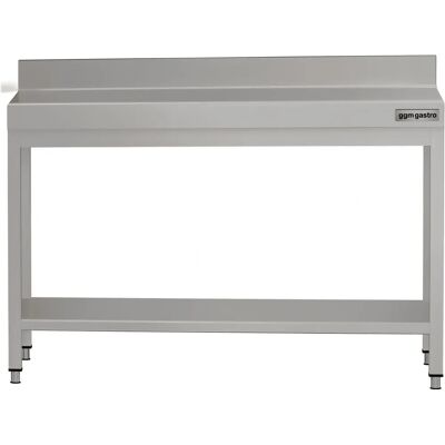 GGM Gastro - RVS Werktafel - 1200x600mm - Verstelbaar & Versterkt GGM Gastro - RVS Werktafel - 1200x600mm - Verstelbaar & Versterkt