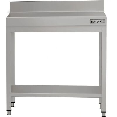 GGM GASTRO - RVS Werktafel - 600x700mm - met Basis & Rand GGM GASTRO - RVS Werktafel - 600x700mm - met Basis & Rand