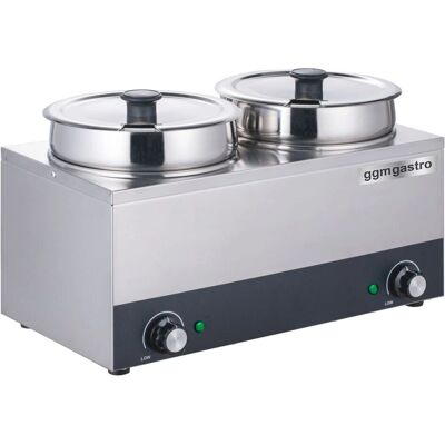 GGM Gastro Bain marie - hotpot - 13 liter - Zilver GGM Gastro Bain marie - hotpot - 13 liter - Zilver