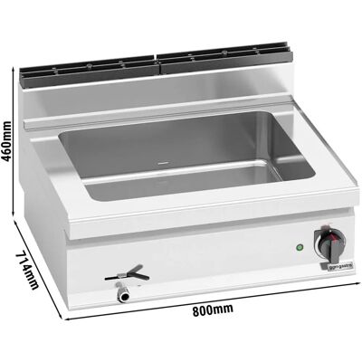 GGM Gastro - Elektrische Bain-marie - Zilver - 2,4 kW GGM Gastro - Elektrische Bain-marie - Zilver - 2,4 kW