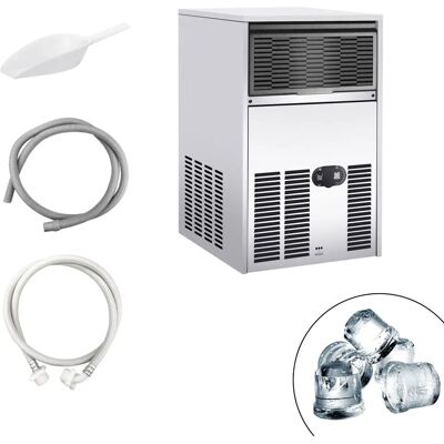 GGM Gastro - IJsautomaat - Cilinder - 25 kg/24u - Zilver GGM Gastro - IJsautomaat - Cilinder - 25 kg/24u - Zilver