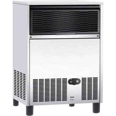 GGM Gastro - Ijsmachine - Kegel - 93 kg/24u - Zilver GGM Gastro - Ijsmachine - Kegel - 93 kg/24u - Zilver