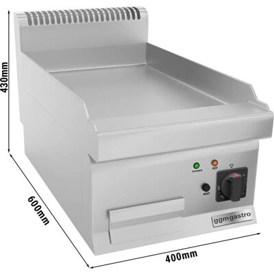 GGM Gastro - Elektrische bakplaat - 4,5 kW - Zilver - Professioneel GGM Gastro - Elektrische bakplaat - 4,5 kW - Zilver - Professioneel