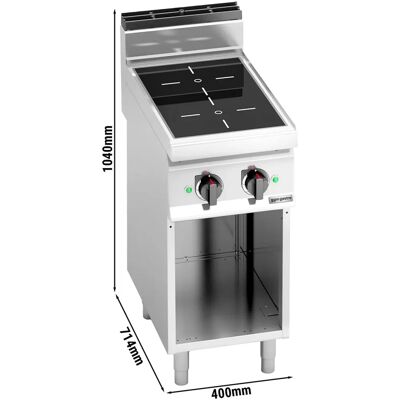 GGM GASTRO - Inductiekookplaat - 7 kW - 2 kookplaten - Zilver GGM GASTRO - Inductiekookplaat - 7 kW - 2 kookplaten - Zilver