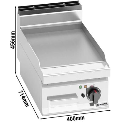 GGM Gastro - Elektrische bakplaat - 4,8kW - Zilver - Professioneel GGM Gastro - Elektrische bakplaat - 4,8kW - Zilver - Professioneel