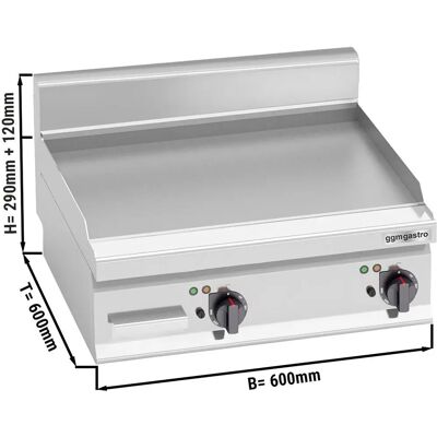 GGM Gastro - Elektrische Grillplaat - 8 kW - Zilver GGM Gastro - Elektrische Grillplaat - 8 kW - Zilver