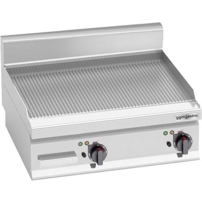 GGM Gastro - Elektrische Grillplaat - Rainurée - 8 kW - Zilver GGM Gastro - Elektrische Grillplaat - Rainurée - 8 kW - Zilver