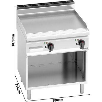 GGM Gastro - Elektrische bakplaat - Zilver - 9,6 kW - Professioneel GGM Gastro - Elektrische bakplaat - Zilver - 9,6 kW - Professioneel