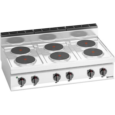 GGM Gastro - Elektrische kookplaat - Zilver - Elektrisch fornuis GGM Gastro - Elektrische kookplaat - Zilver - Elektrisch fornuis