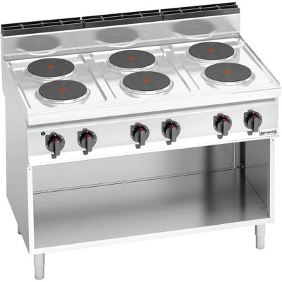 GGM Gastro - Elektrische Kookplaat - Zilver - 6 Kookzones GGM Gastro - Elektrische Kookplaat - Zilver - 6 Kookzones