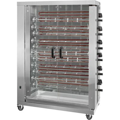 GGM GASTRO - Elektrische kippengrill - 66 kippen - 28,8kW - Roestvrij staal GGM GASTRO - Elektrische kippengrill - 66 kippen - 28,8kW - Roestvrij staal