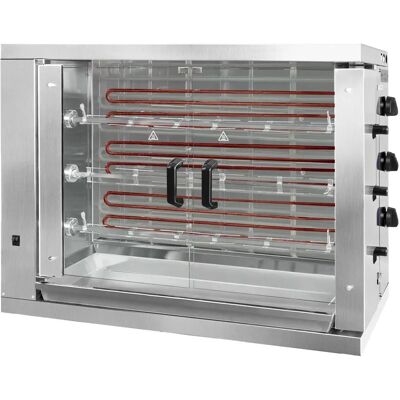 GGM Gastro - Grill à poulet électrique ECO - 3 spiesen - 18 kippen - Grill GGM Gastro - Grill à poulet électrique ECO - 3 spiesen - 18 kippen - Grill