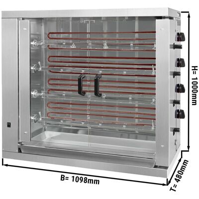 GGM Gastro - Gastro ECO 19,2kW - 24 kippen - 4 spiesen - Grill GGM Gastro - Gastro ECO 19,2kW - 24 kippen - 4 spiesen - Grill