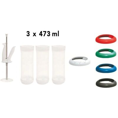 GGM Gastro - Portion Pal - 473 ml - 3-pack - Dispenser GGM Gastro - Portion Pal - 473 ml - 3-pack - Dispenser