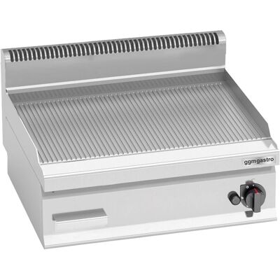 GGM Gastro Gas grillplaat - 8 kW - Gegriefd Zilver - Gas grillplaat GGM Gastro Gas grillplaat - 8 kW - Gegriefd Zilver - Gas grillplaat
