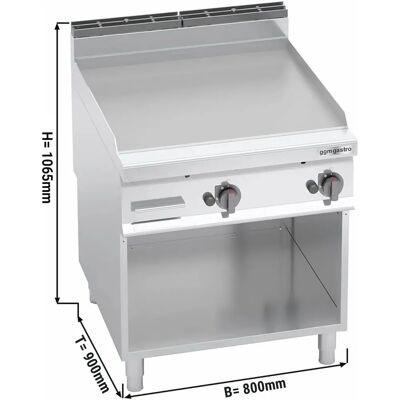 GGM Gastro - GGB899M - 20 kW - Gladde - Gasplaat GGM Gastro - GGB899M - 20 kW - Gladde - Gasplaat