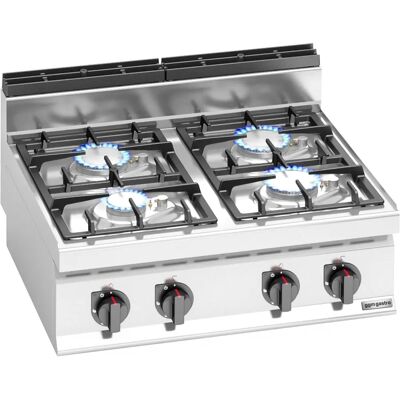 GGM Gastro - GHB873M - 21.5 kW - 4 branders - Gas cooker GGM Gastro - GHB873M - 21.5 kW - 4 branders - Gas cooker
