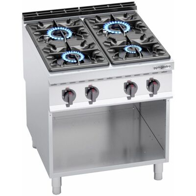 GGM Gastro GHB899H - Zilver - Gasfornuis GGM Gastro GHB899H - Zilver - Gasfornuis