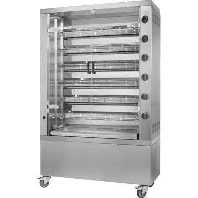 GGM GASTRO - Gas BBQ - 35,3kW - 6 spies - voor 36 kippen GGM GASTRO - Gas BBQ - 35,3kW - 6 spies - voor 36 kippen