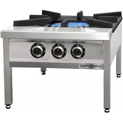 GGM Gastro GKE785 - Gasfornuis met 3 branders - RVS GGM Gastro GKE785 - Gasfornuis met 3 branders - RVS