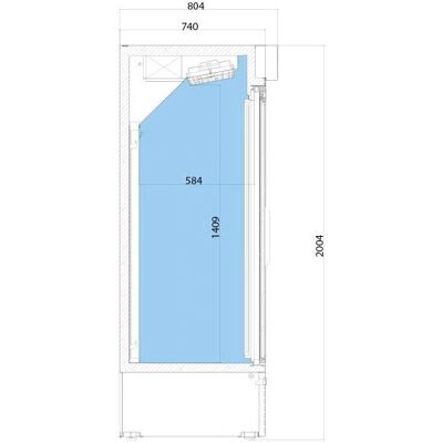 GGM Gastro - Drankenkoelkast - 2030L - 3 schuifdeuren van glas - Energiebesparend GGM Gastro - Drankenkoelkast - 2030L - 3 schuifdeuren van glas - Energiebesparend
