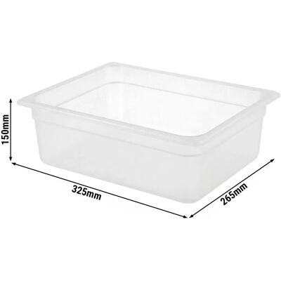 GGM Gastro - GN 1/2 - Melkwit - Polypropyleen - Container GGM Gastro - GN 1/2 - Melkwit - Polypropyleen - Container