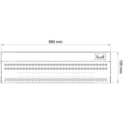 GGM Gastro - Afzuigkap - 0,99 m Zilver GGM Gastro - Afzuigkap - 0,99 m Zilver