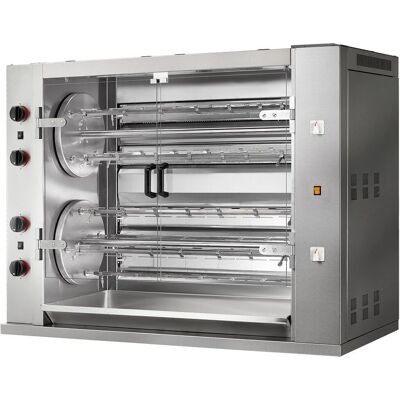 GGM GASTRO - Gasrooster met spit - Zilver GGM GASTRO - Gasrooster met spit - Zilver