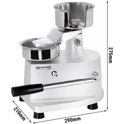 GGM Gastro - HMH100 - 100 mm - roestvrij staal - Hamburgermachine GGM Gastro - HMH100 - 100 mm - roestvrij staal - Hamburgermachine