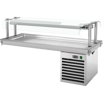GGM Gastro - Inbouw Koelplaat - 1,8m - +2 tot +8°C - 5x GN 1/1 - Zilver GGM Gastro - Inbouw Koelplaat - 1,8m - +2 tot +8°C - 5x GN 1/1 - Zilver