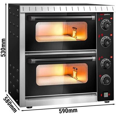 GGM Gastro - Elektrische mini pizzaoven - Zwart - Mini pizzaoven elektrisch GGM Gastro - Elektrische mini pizzaoven - Zwart - Mini pizzaoven elektrisch