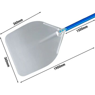 GGM Gastro Aluminium Pizza Schep - 36x36cm - Blauw GGM Gastro Aluminium Pizza Schep - 36x36cm - Blauw