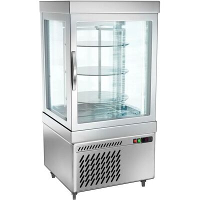 GGM Gastro Argent 770 - 230 L - 670 mm - 3 draaiende schappen - Vitrine GGM Gastro Argent 770 - 230 L - 670 mm - 3 draaiende schappen - Vitrine