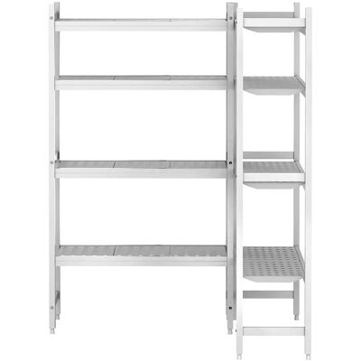 GGM Gastro - Aluminium Rekken Set - L-vorm - Diepte 460mm - Voedselveilig GGM Gastro - Aluminium Rekken Set - L-vorm - Diepte 460mm - Voedselveilig