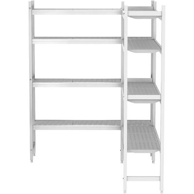 L-vormig Aluminium Rekken Systeem - 600kg Capaciteit, Voedselveilig L-vormig Aluminium Rekken Systeem - 600kg Capaciteit, Voedselveilig