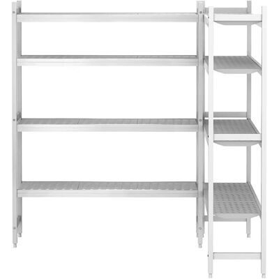 GGM Gastro - Aluminium Rekken Set - L-vorm - Diepte 360mm - Zilver GGM Gastro - Aluminium Rekken Set - L-vorm - Diepte 360mm - Zilver